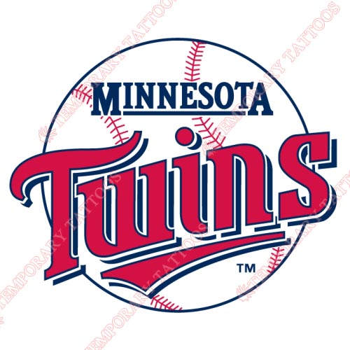 Minnesota Twins Customize Temporary Tattoos Stickers NO.1736